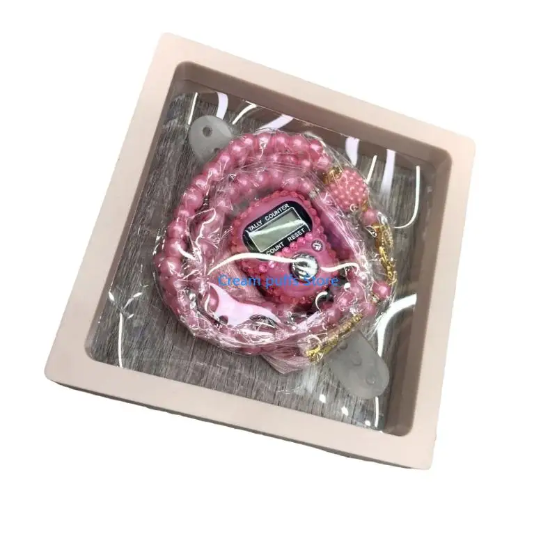 Tasbih Prayer Beads Wrap Bracelets with Counter Tasbih 5